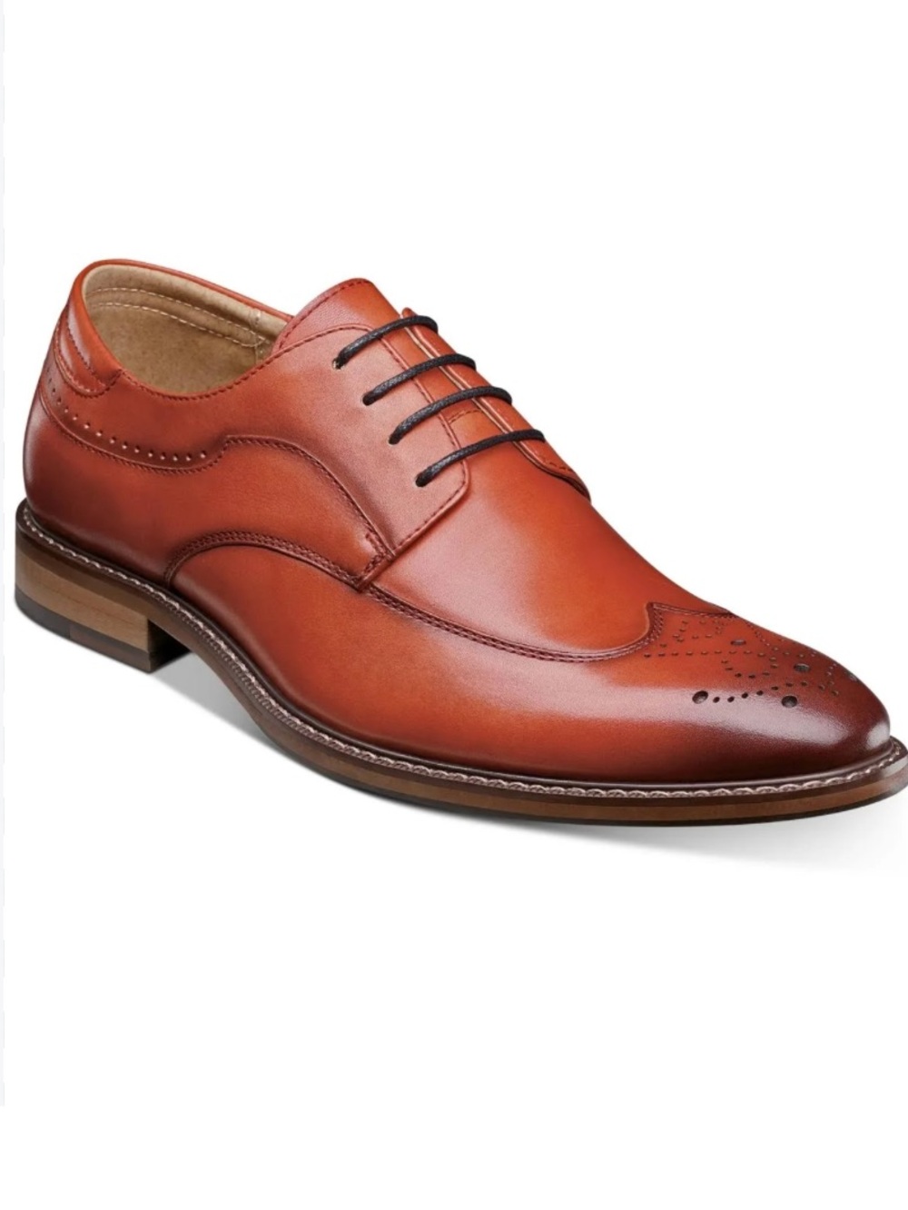 Stacy Adams
Fletcher Wingtip Oxford Red Men's Dress Leather Shoes Size: 10